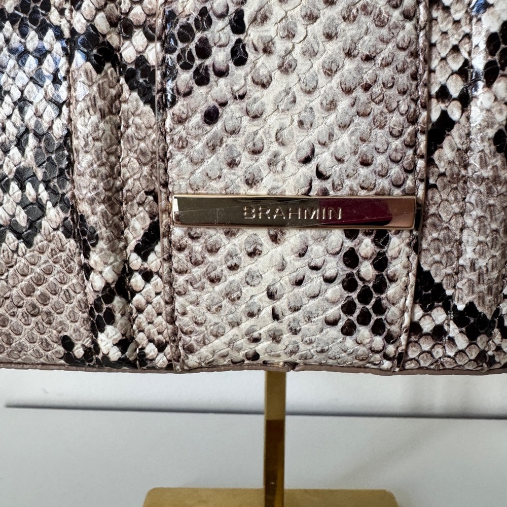 Brahmin Tabitha Beige Sandcastle Leather Shoulder NWT - Picture 3 of 15
